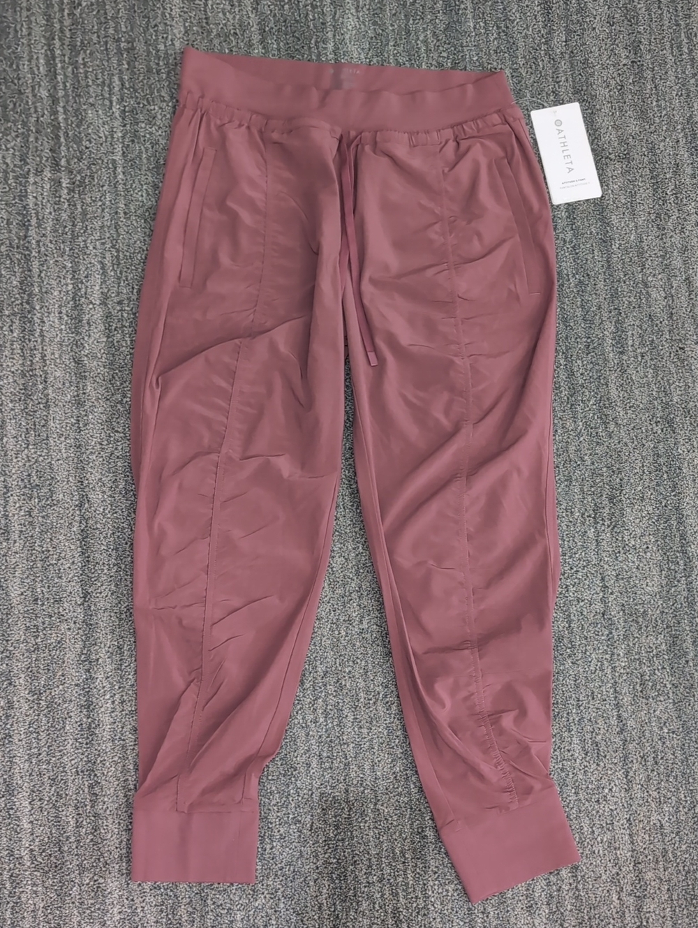 NWT Athleta Attitude II Jogger Pants 10P 10 PETITE Dusty Rose